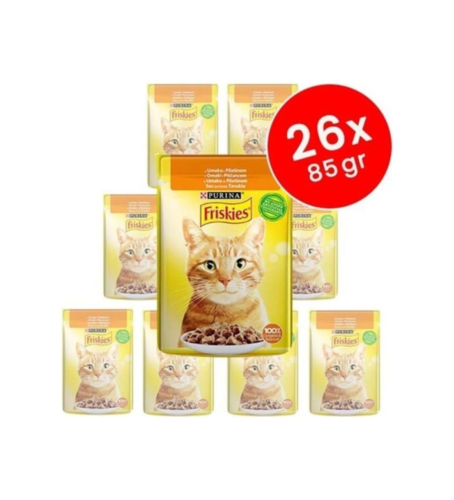 Friskies Chicken Adult Cat Canned Food 26x85 Gr Friskies