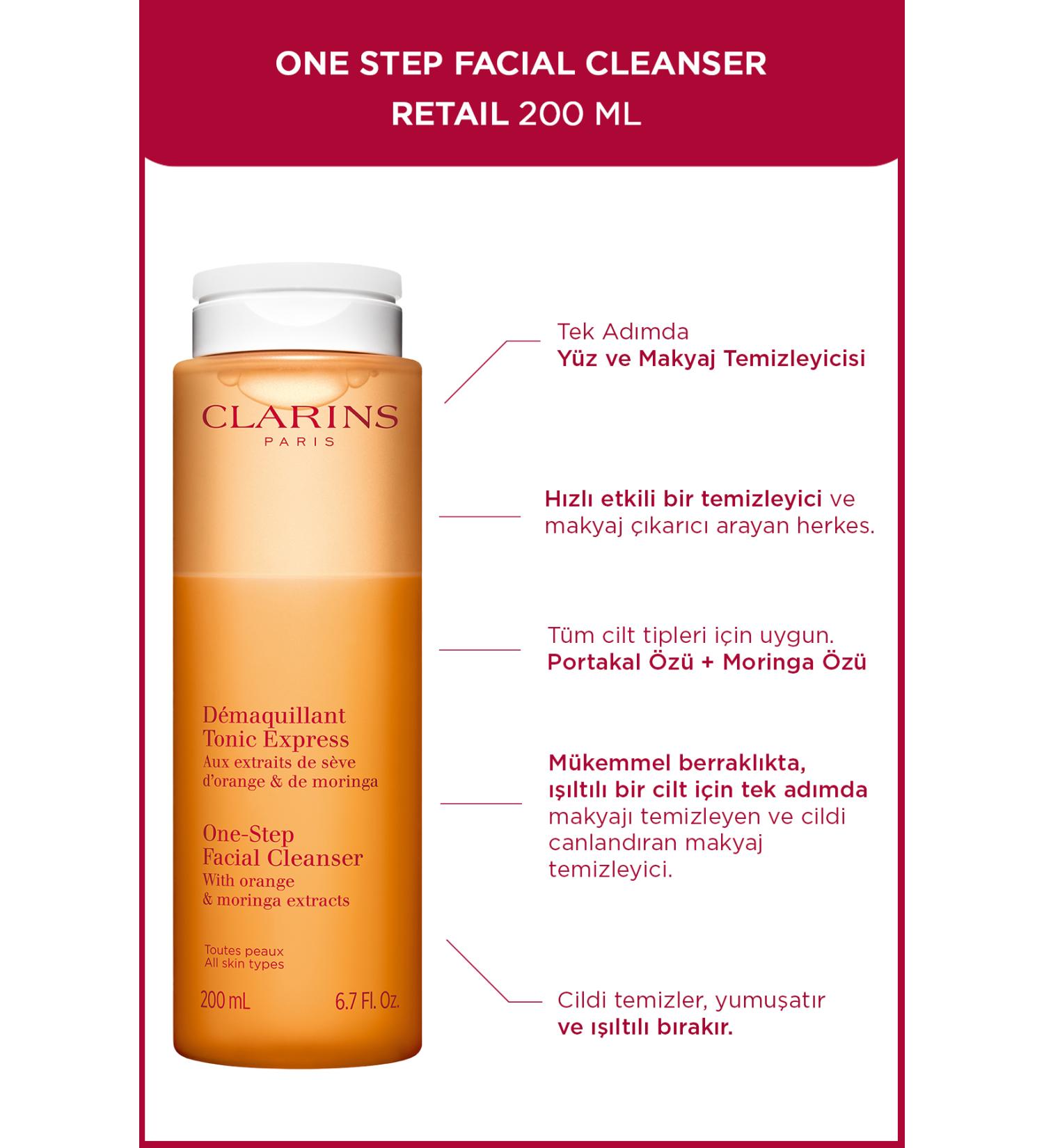 Clarins One Step Make-Up Remover 200 ml - Buy Online on GoSupps.com