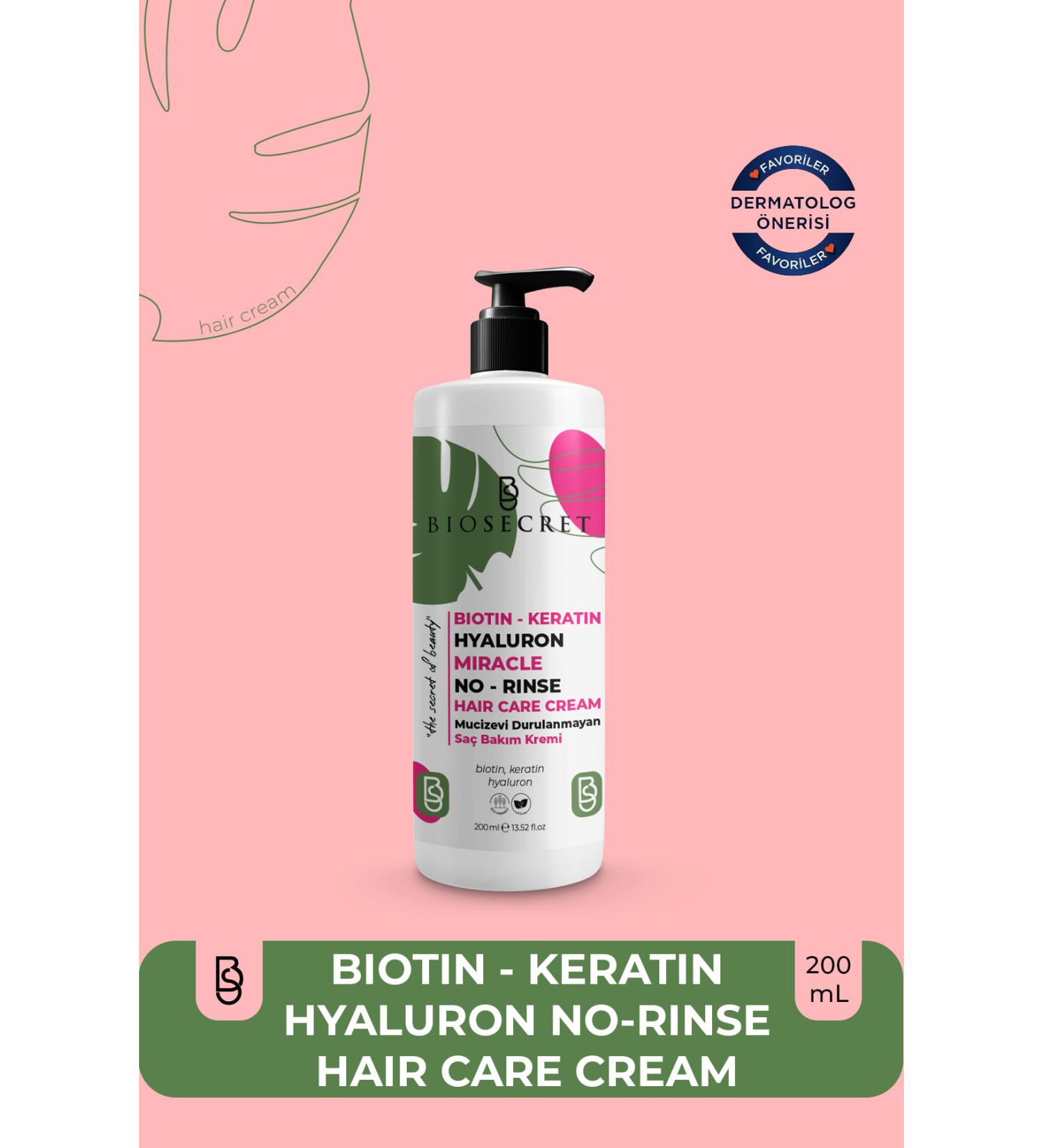 Biosecret Leave-In Hair Styling Cream Biotin-keratin-hyaluron 200ml Bio116 - Buy Online on GoSupps.com