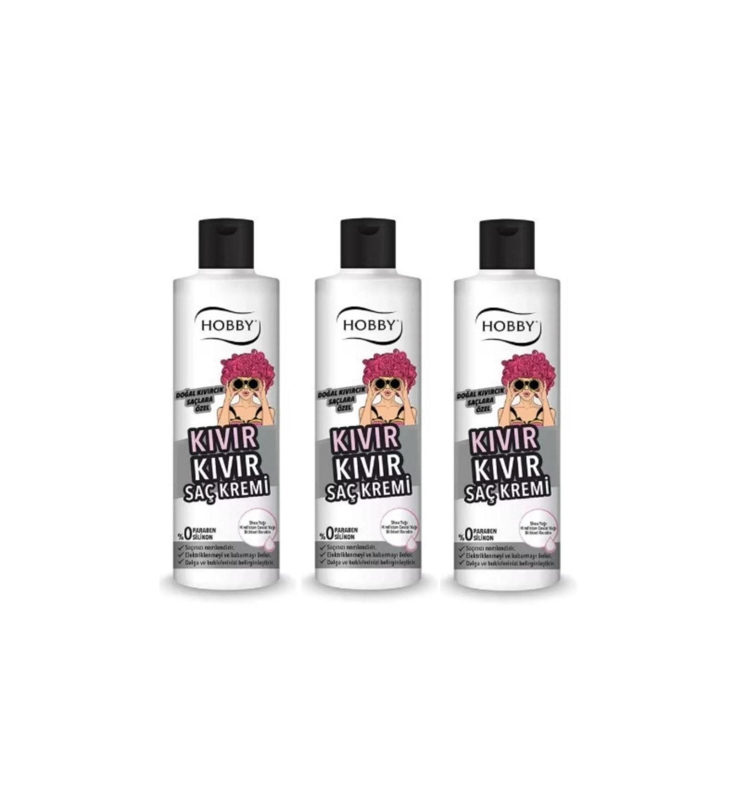 Hobby Curly Hair Cream 230 ml X 3 Pieces