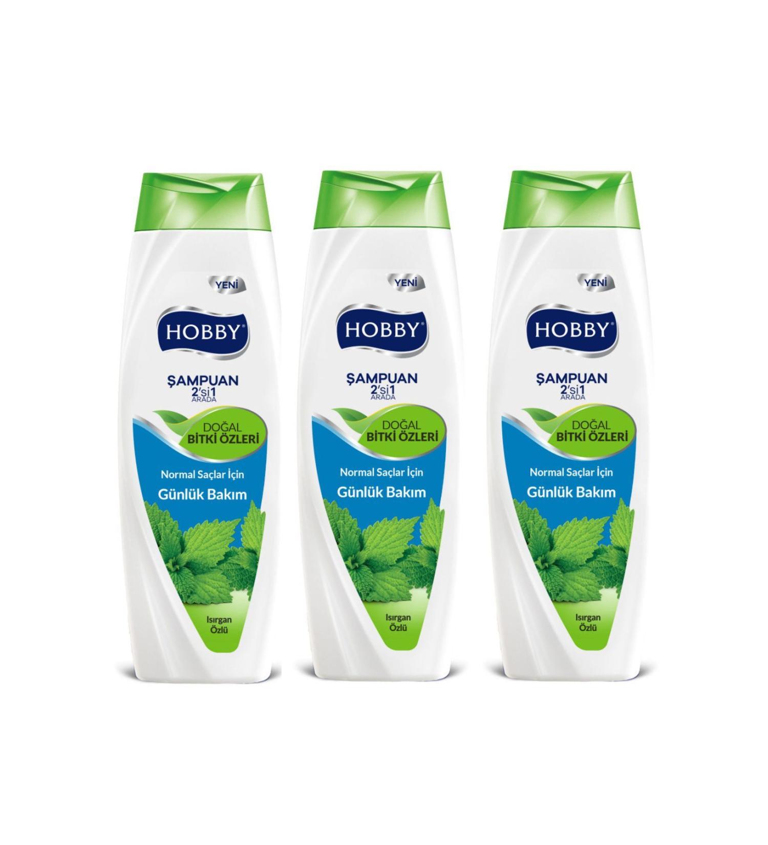 Hobby Shampoo Nettle Extract 600 Ml 3 Pieces