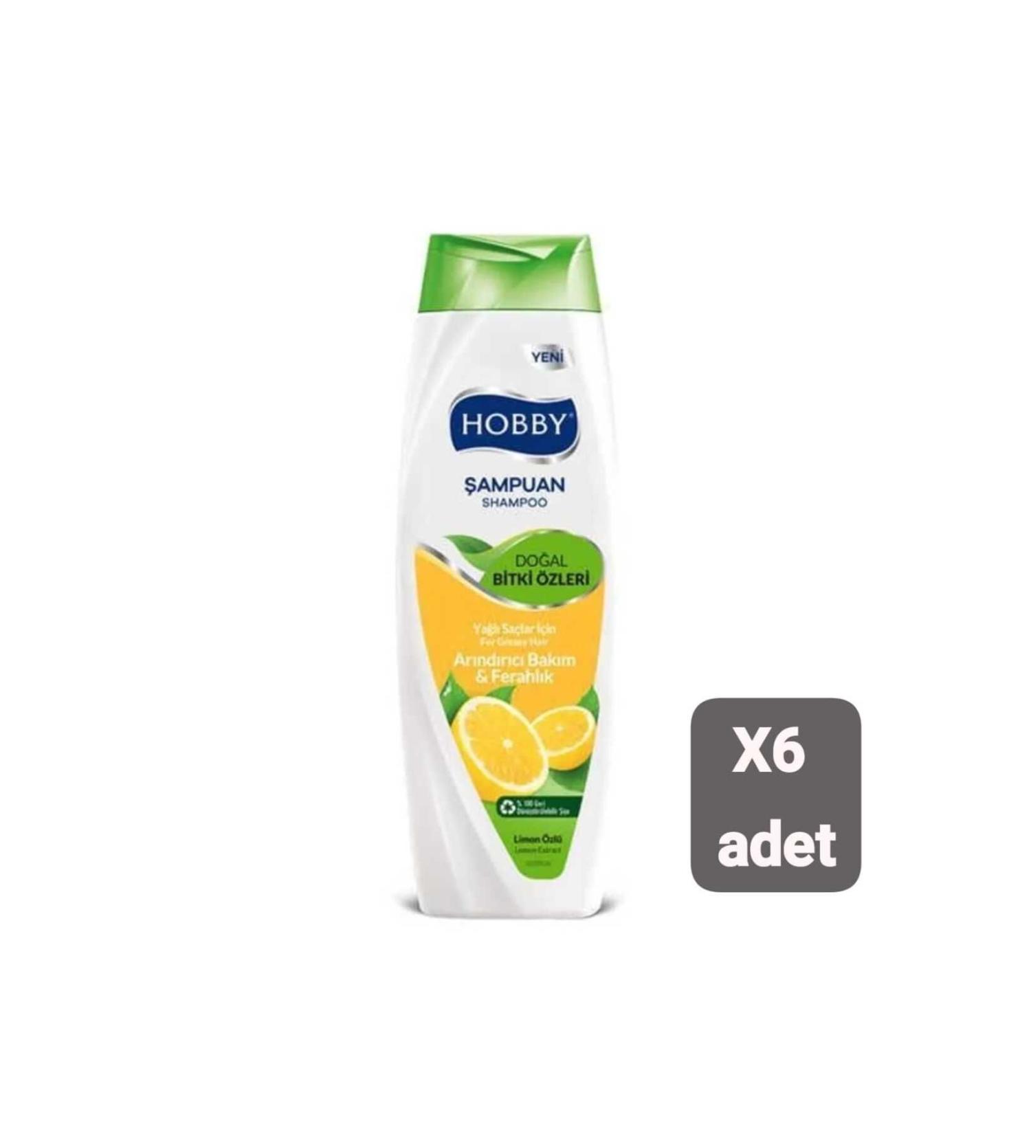 Hobby Shampoo Lemon Essence 600 ml X6 Pieces