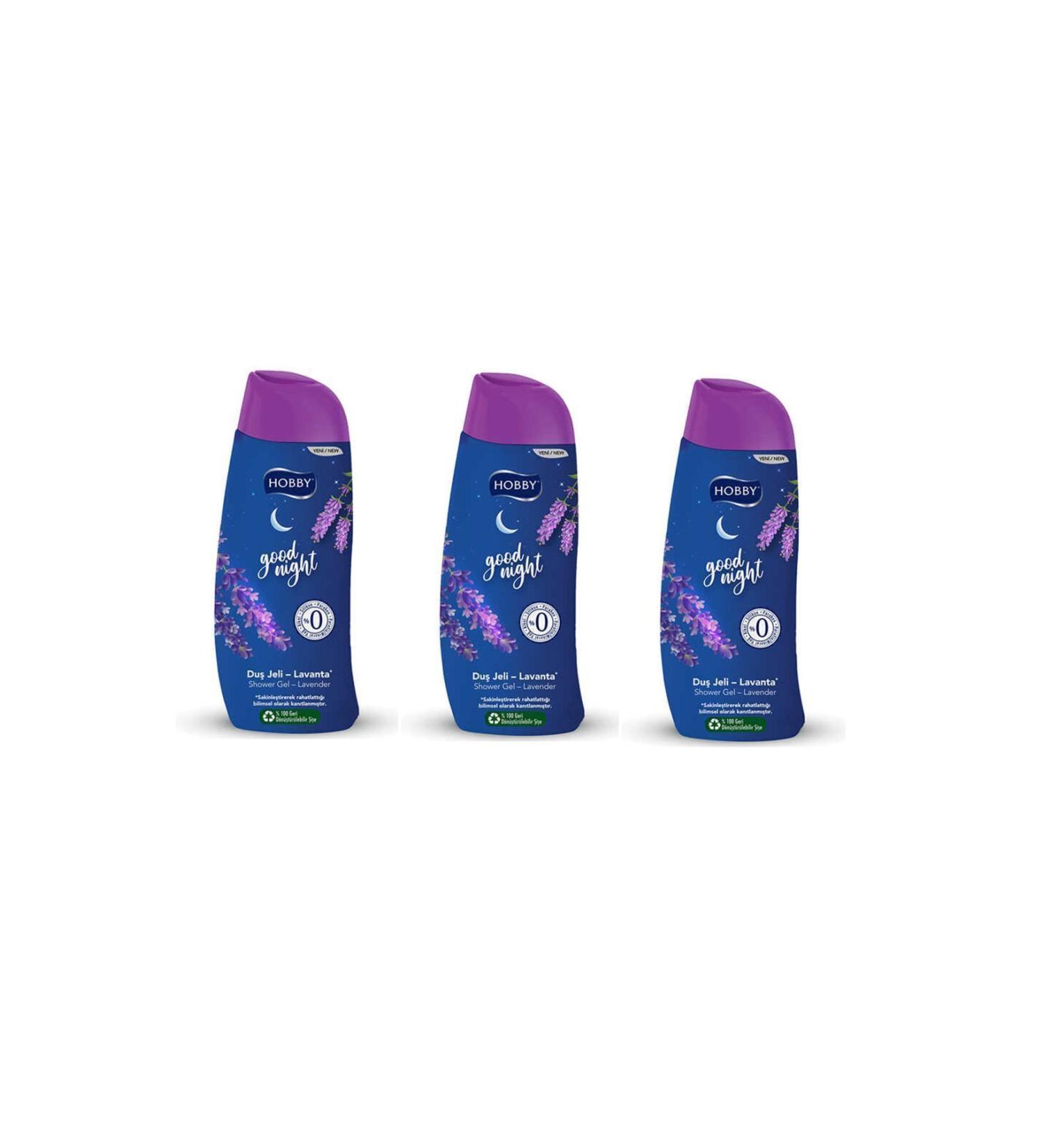 Hobby Shower Gel Good Night Lavender 450 ml X 3 Pcs