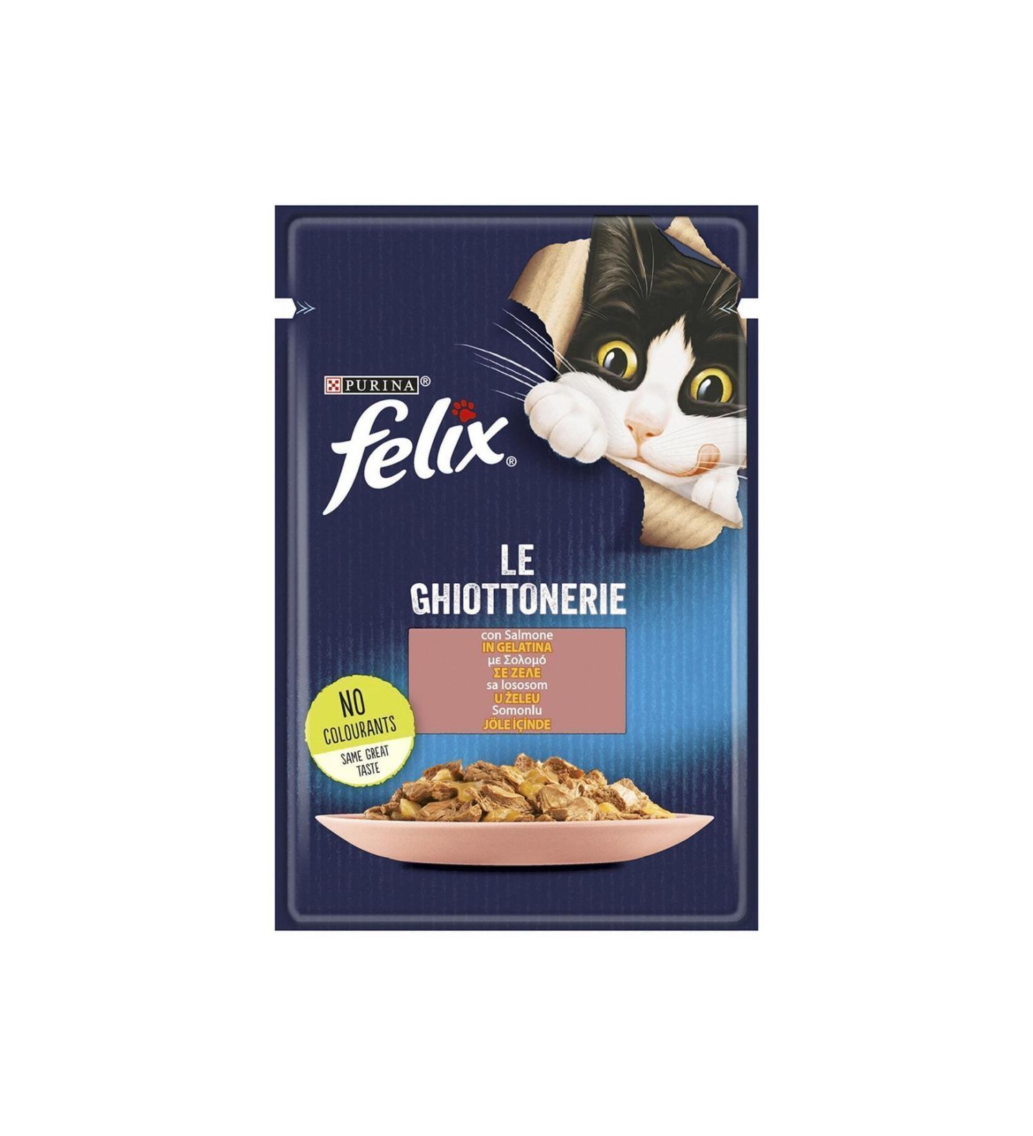 FELIX 85gr Salmon Cat Pouch Food 26 Pieces