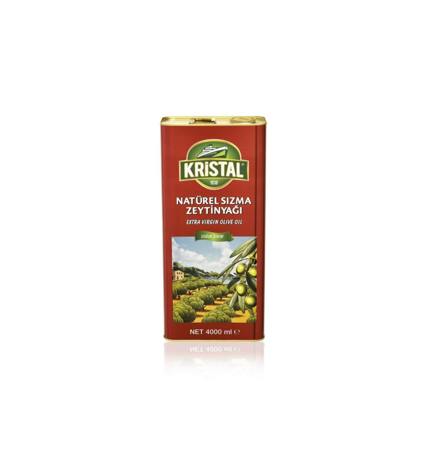 Crystal Natural Extra Virgin Olive Oil 4 L Tin Dg
