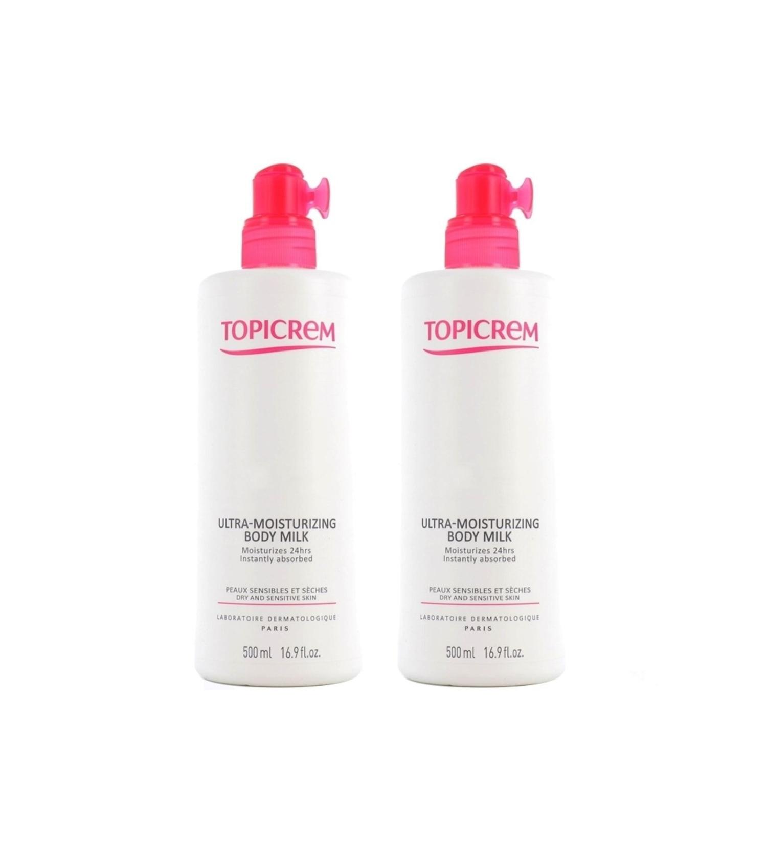Topicrem Ultra Moisturizing Body Milk 2 X 500 Ml