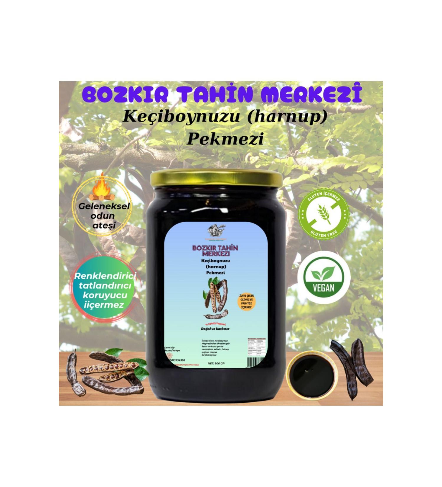 Bozk r Local Bozk r Tahini Center Carob Village Molasses 800 gr (Additive-free&natural)