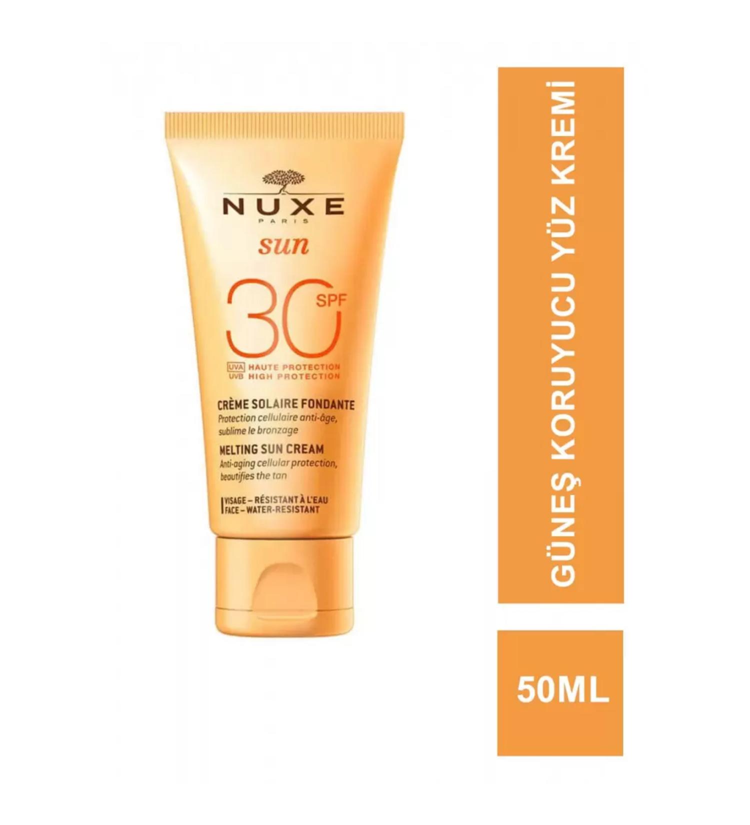 Nuxe Sun Spf 30 Delicieuse Visage Haute Protection Sunscreen Face Cream 50ml