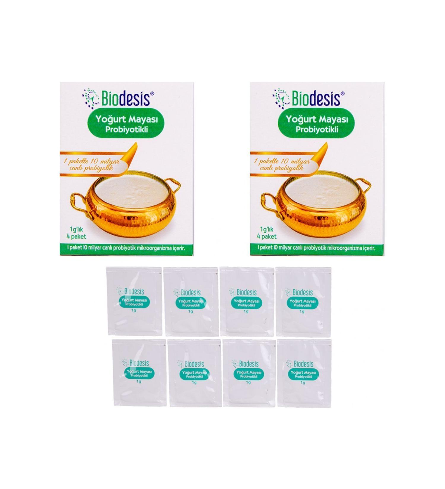 Biodesis Biodesis Probiotic Yogurt Starter 1gr X 4 Packs - 2 Boxes 8 Packs - Buy Online on GoSupps.com