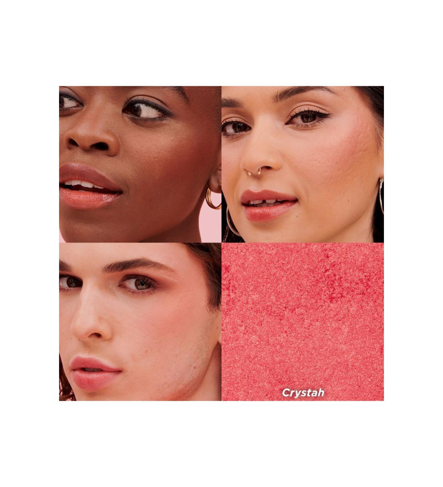 benefit cosmetics Crystah Wanderful World Travel Size Powder Blush Strawberry Pink Stariumcosmetics