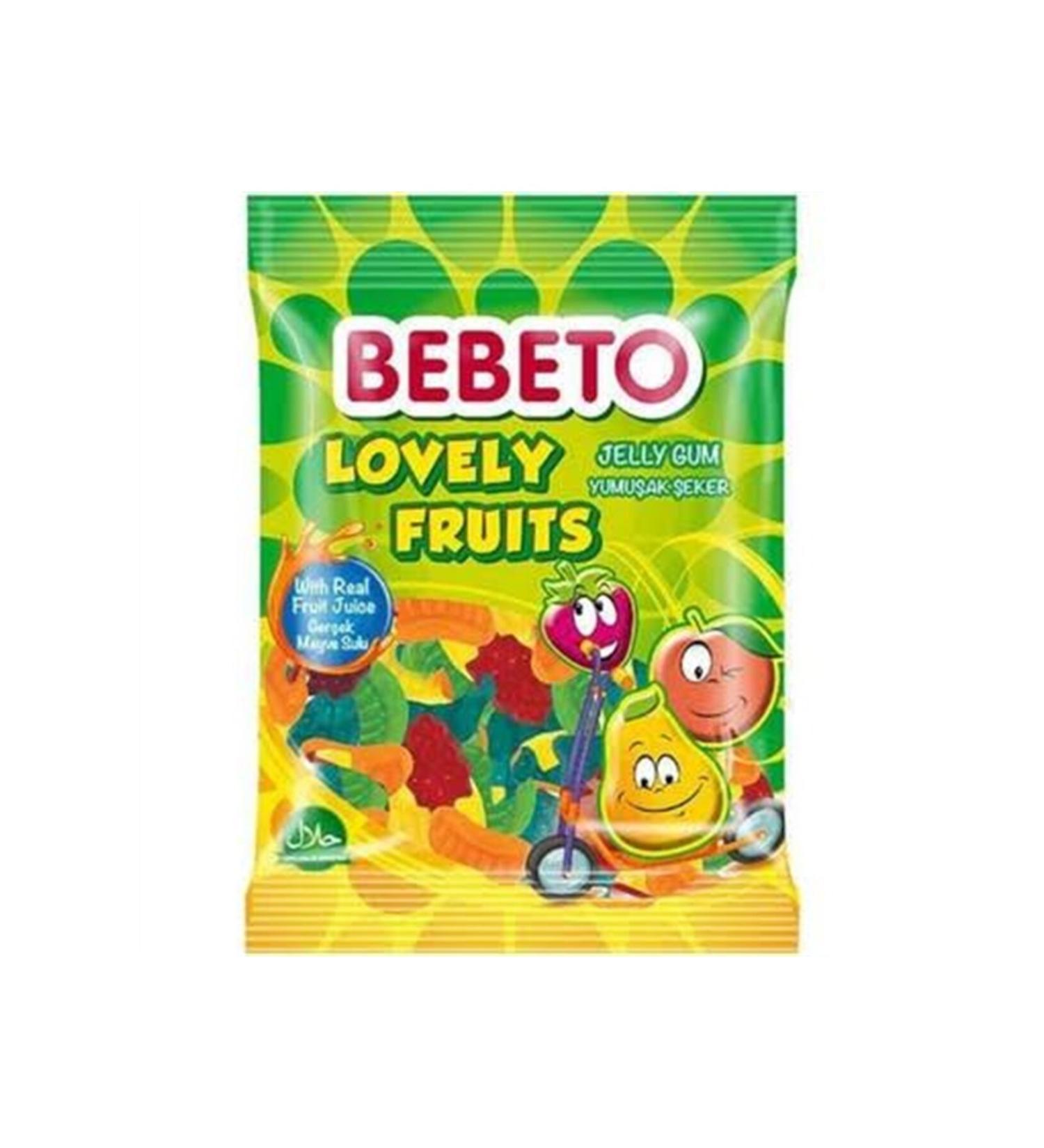 BEBETO Lovely Fruits Jelly 80g 6 Pieces