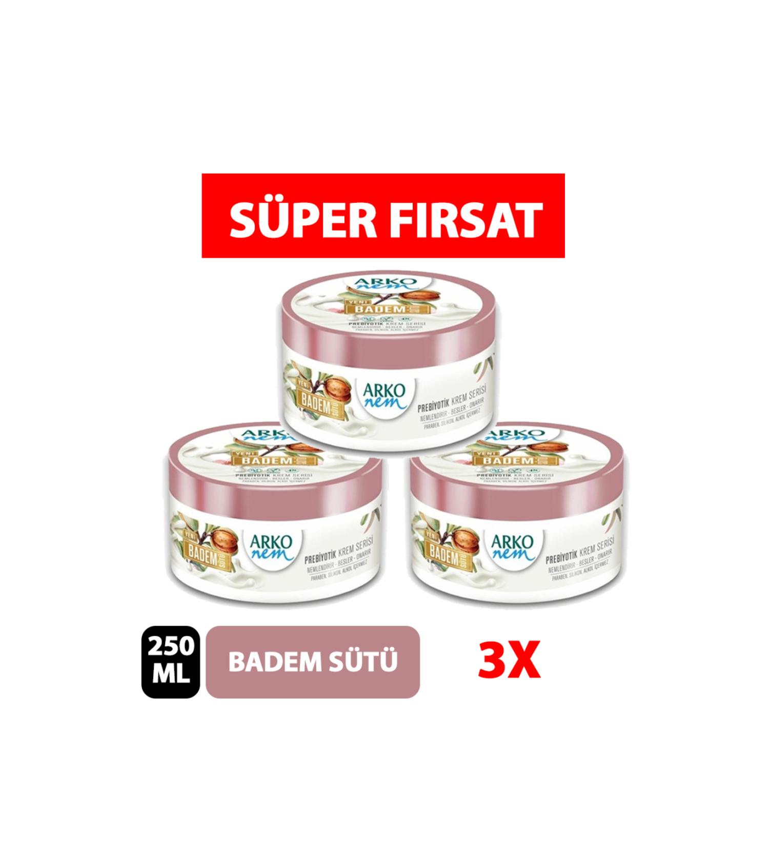 Arko CREAM 3-PACK PROBIOTIC ALMOND MILK 250ML