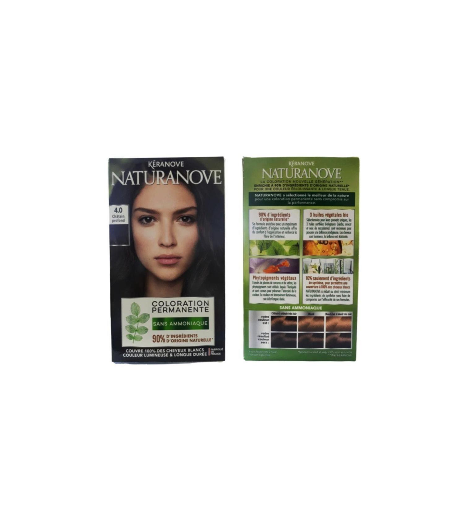 Keranove Oleo Color Keranove Naturanove Color Permanente Hair Dye 4.0 Chatain Profond