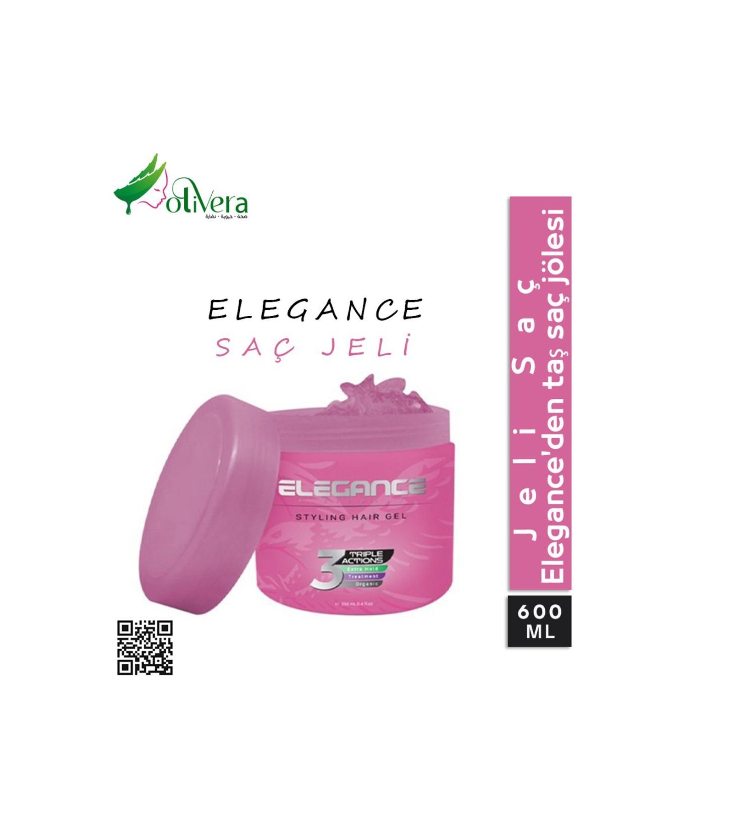 Elegance Pink Hair Gel Original 600ml