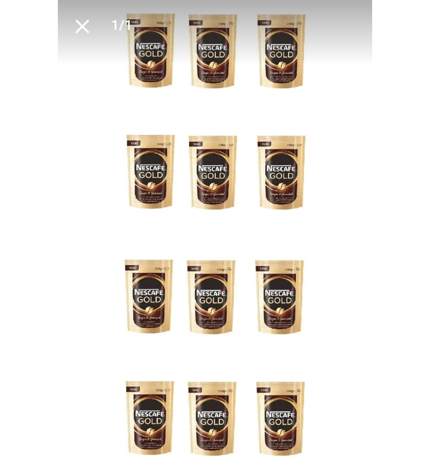 Nescafe Gold Economic package 200 gr X 12 pieces