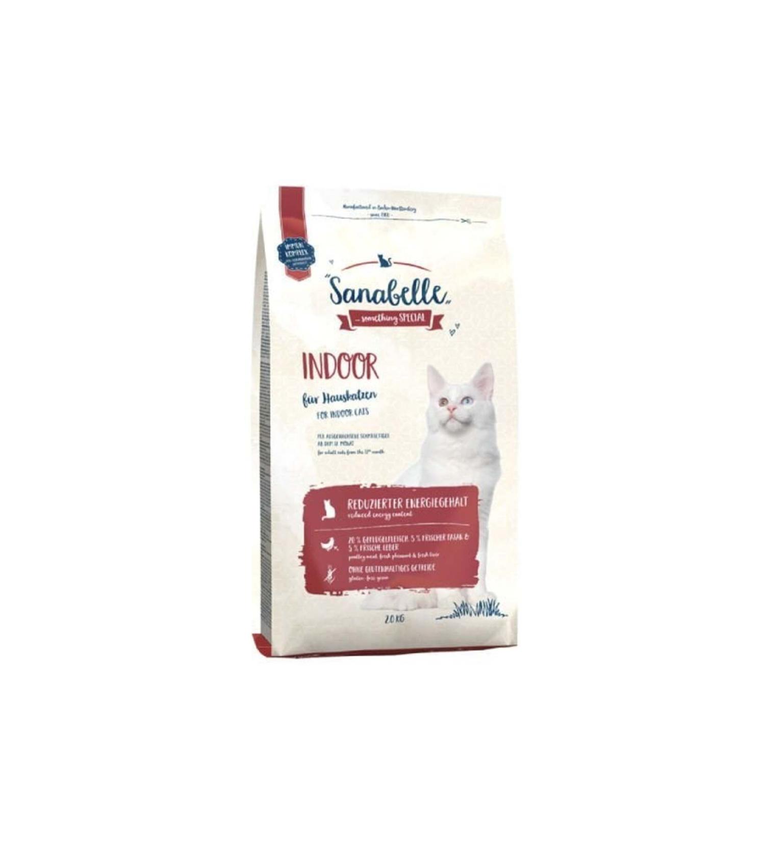 Sanabelle Indoor Adult Cat Food for Poultry Living in the House 2 Kg