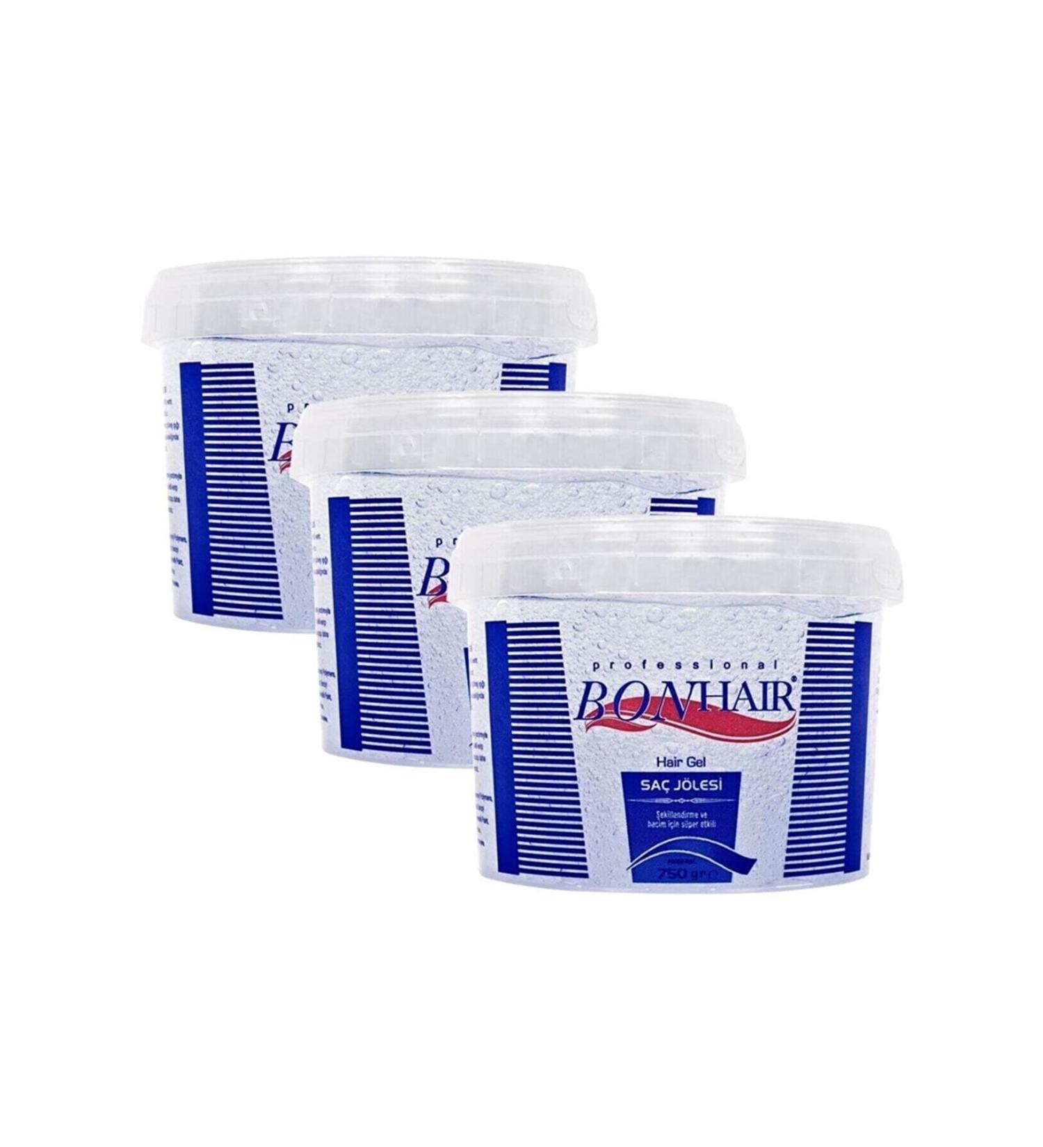 Bonhair Hair Gel 3 X 750 Ml Gel3x750