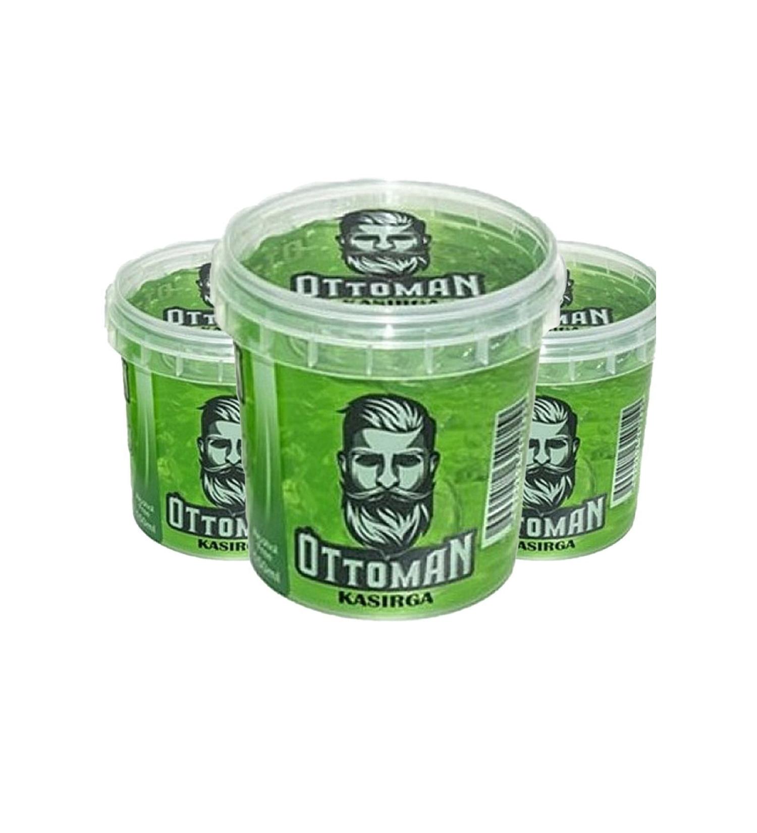 Ottoman X3 Extra Strong Gel Green 150 Ml Eye-Catching Shine Hair Gel Hurricane