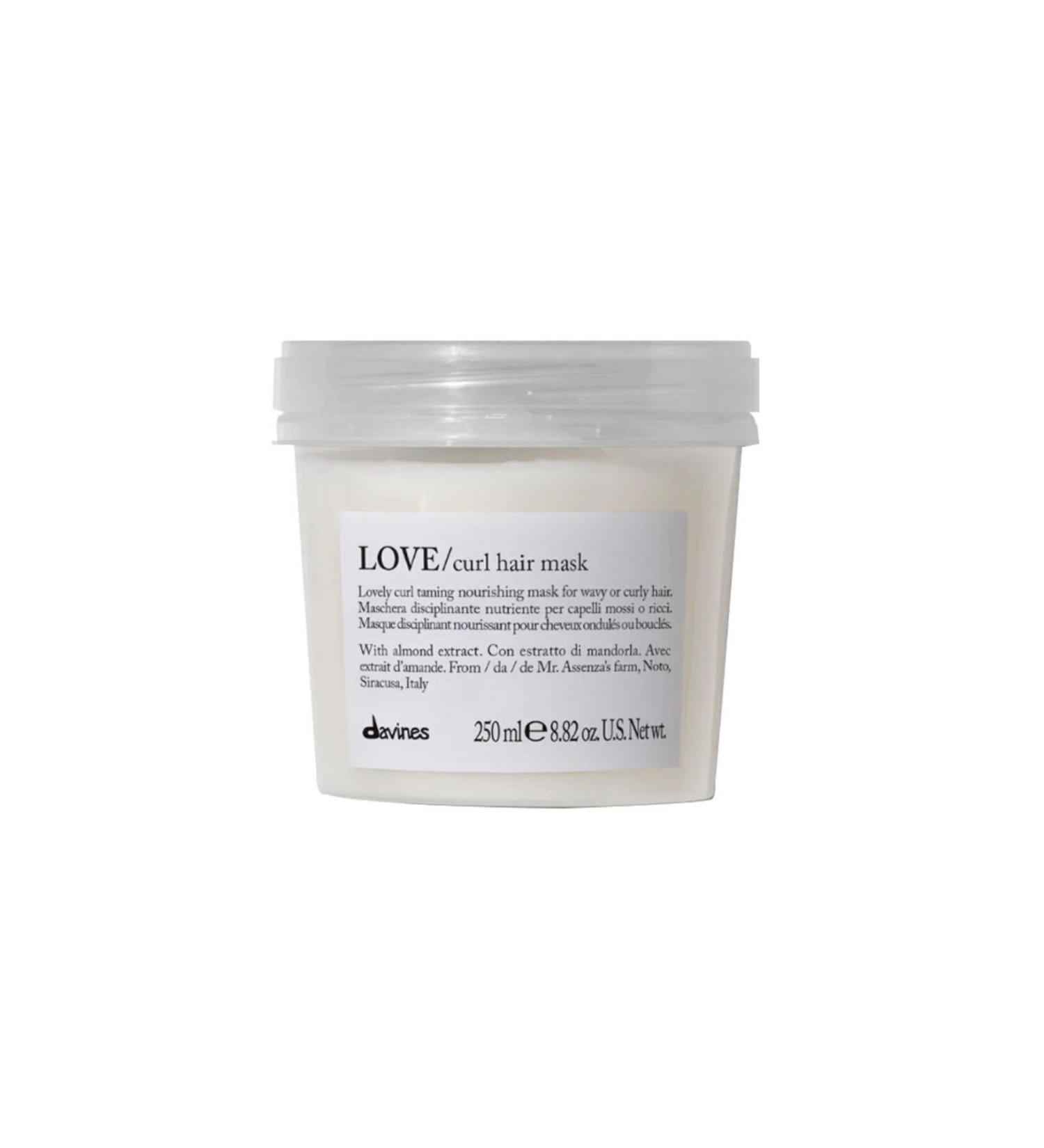 Davines Love Curl Hair Mask 250ml Moisturizing Anti-Frizz