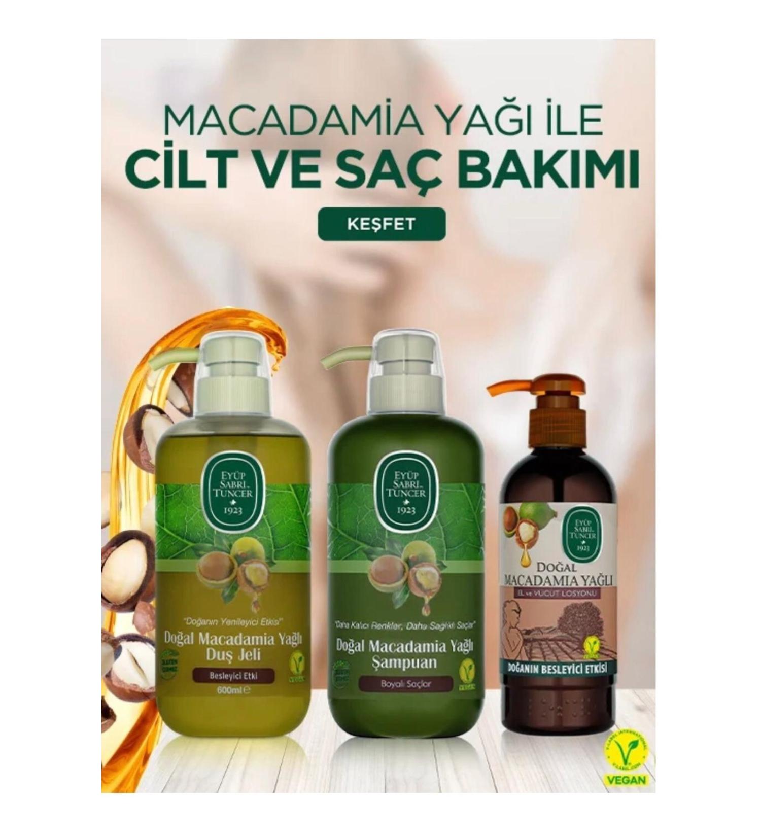 Ey p Sabri Tuncer EY P SABR TUNCER MACADAMIA OIL HAIR AND BODY CARE - MACADAMIA OIL HAIR AND BODY CARE