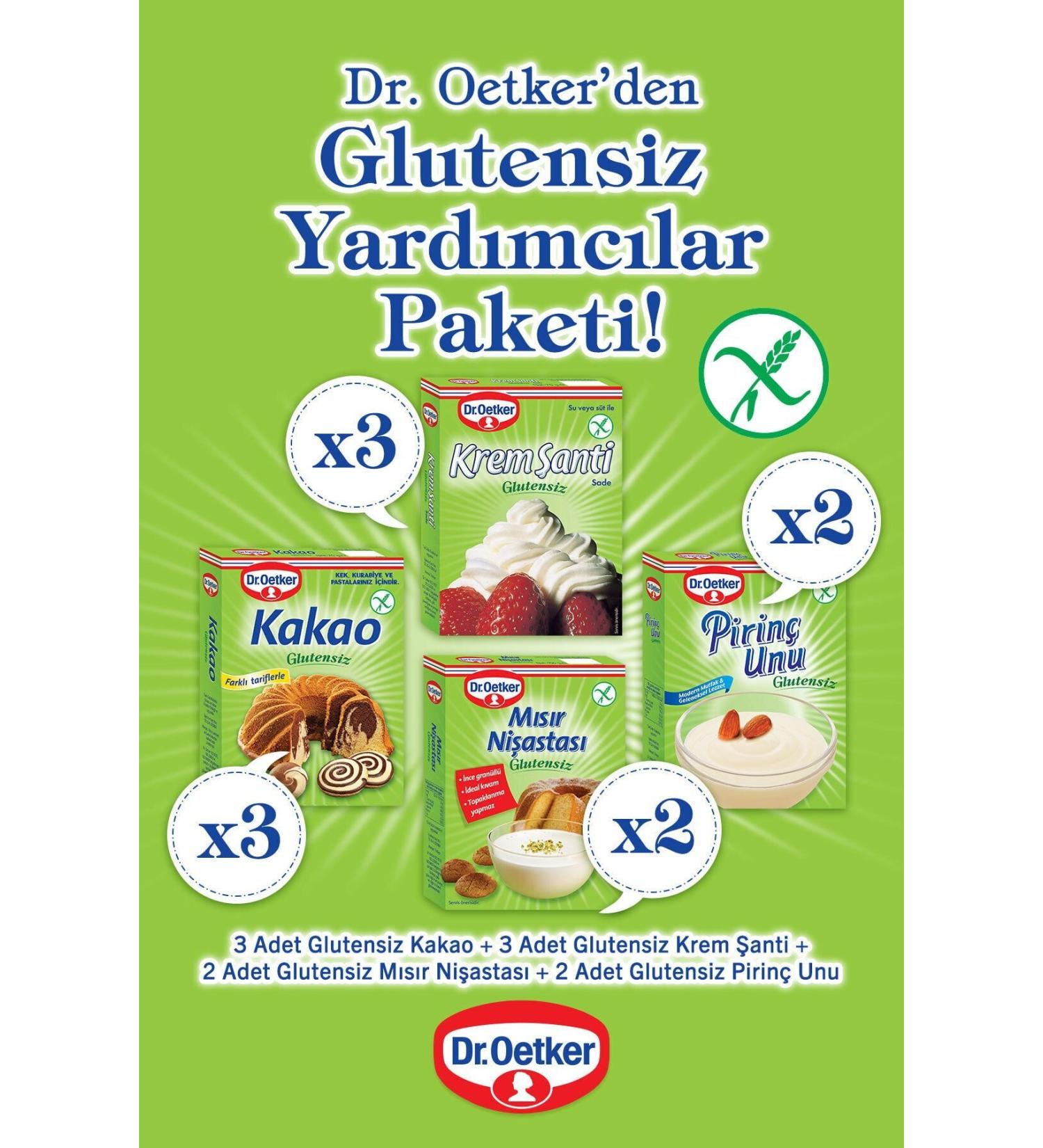 Dr. Oetker Gluten Free Additives Pack Gluten Free Corn Starch Cocoa Rice Flour Whipped Cream