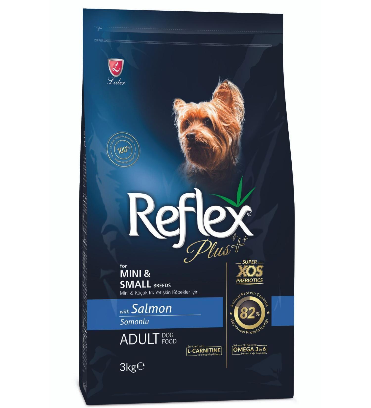 Lider Reflex Plus Small & Mini Breed Adult Dog Food with Salmon 3kg