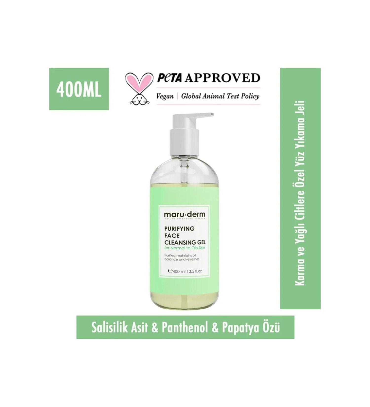 Maru.Derm Salicylic Acid Bha Face Wash Gel 400 ml - Buy Online on GoSupps.com