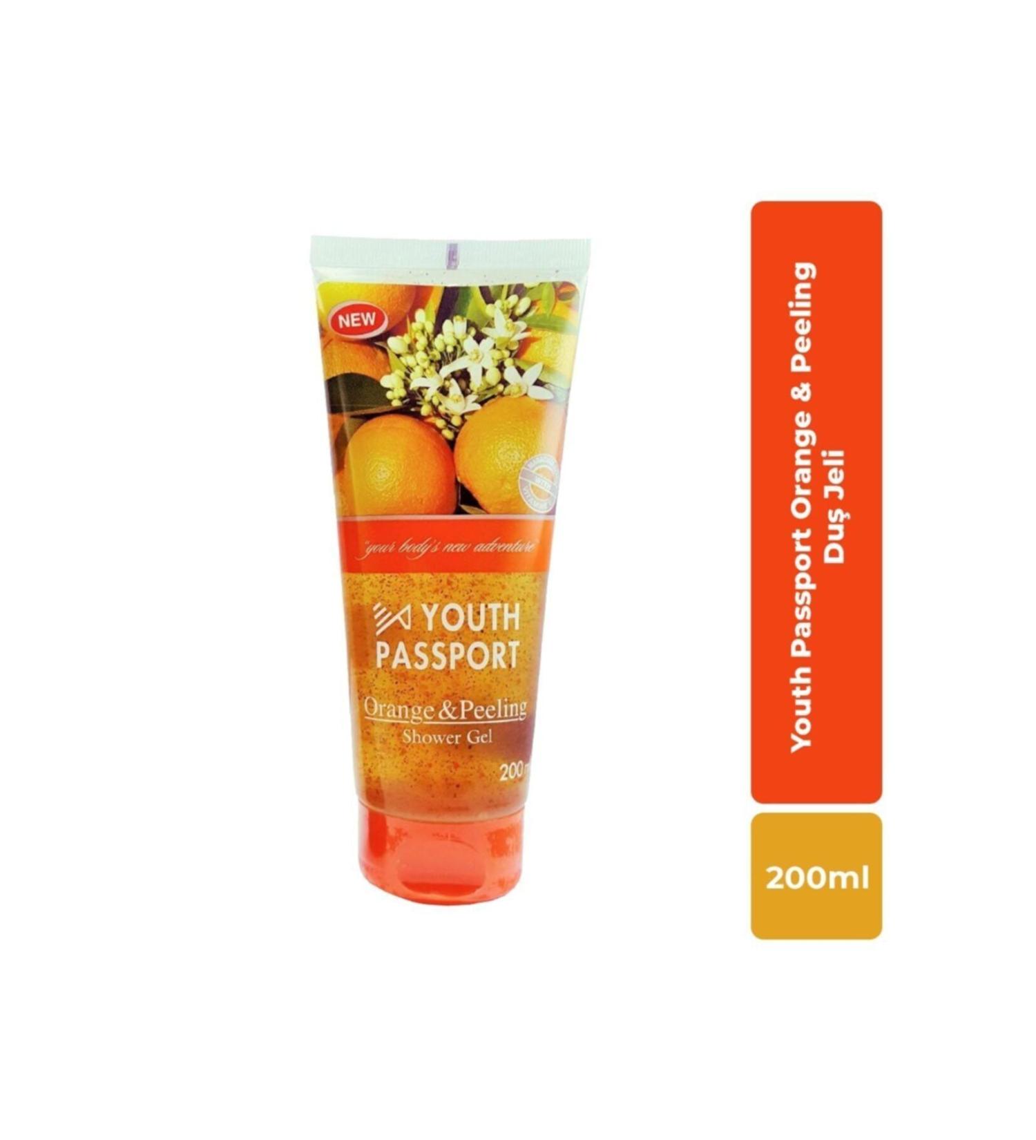 Youth Passport Orange & Peeling Shower Gel 200ml