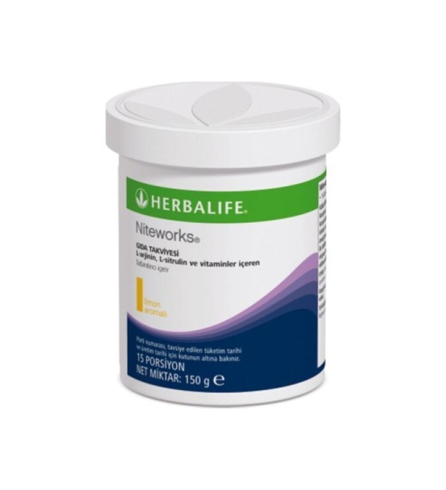 Herbalife Niteworks Lemon Flavored Food Supplement 150g
