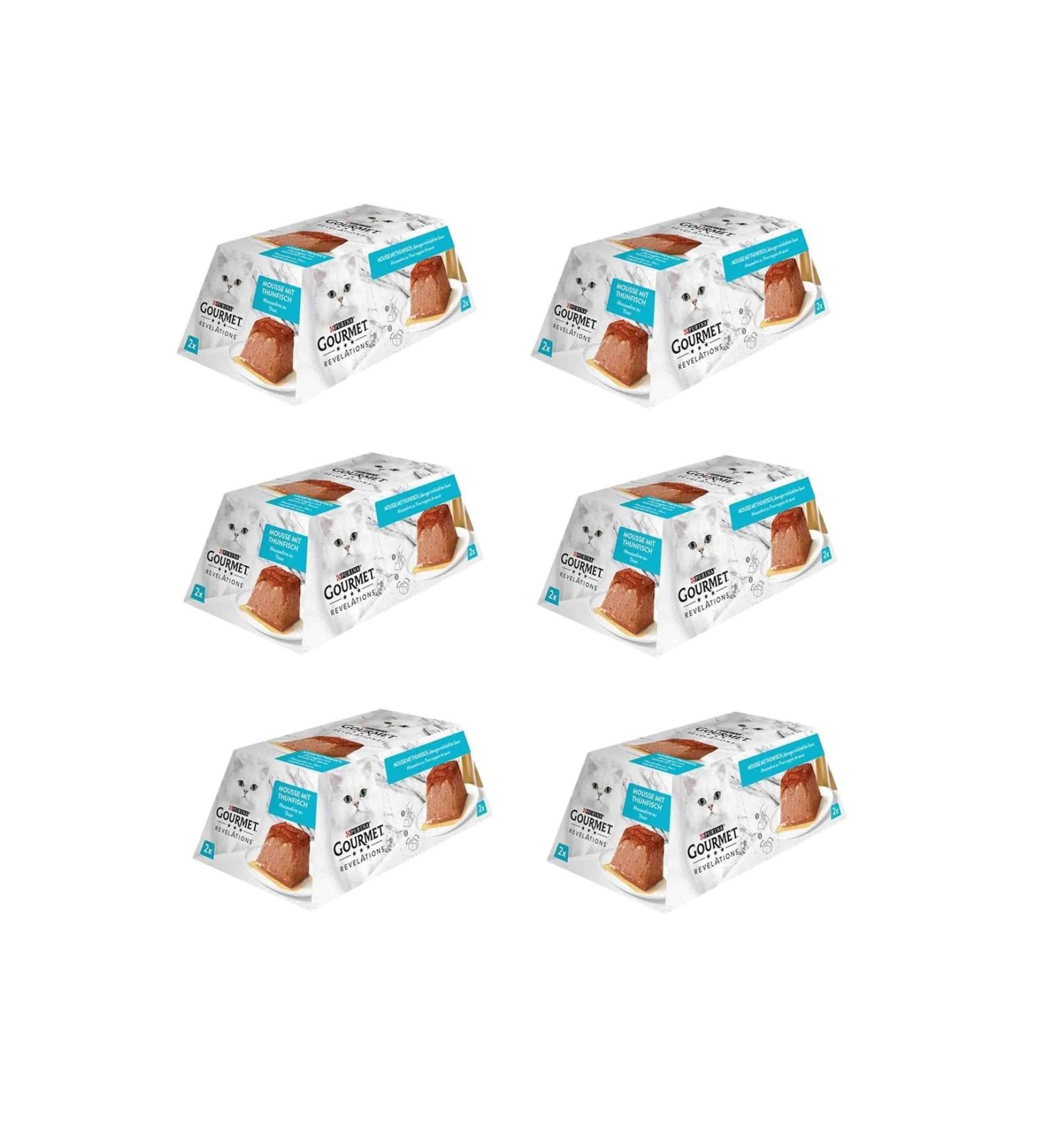 Gourmet Revelations Mousse Tuna Cat Canned Food 2 X 57 Gr. 6 Pack