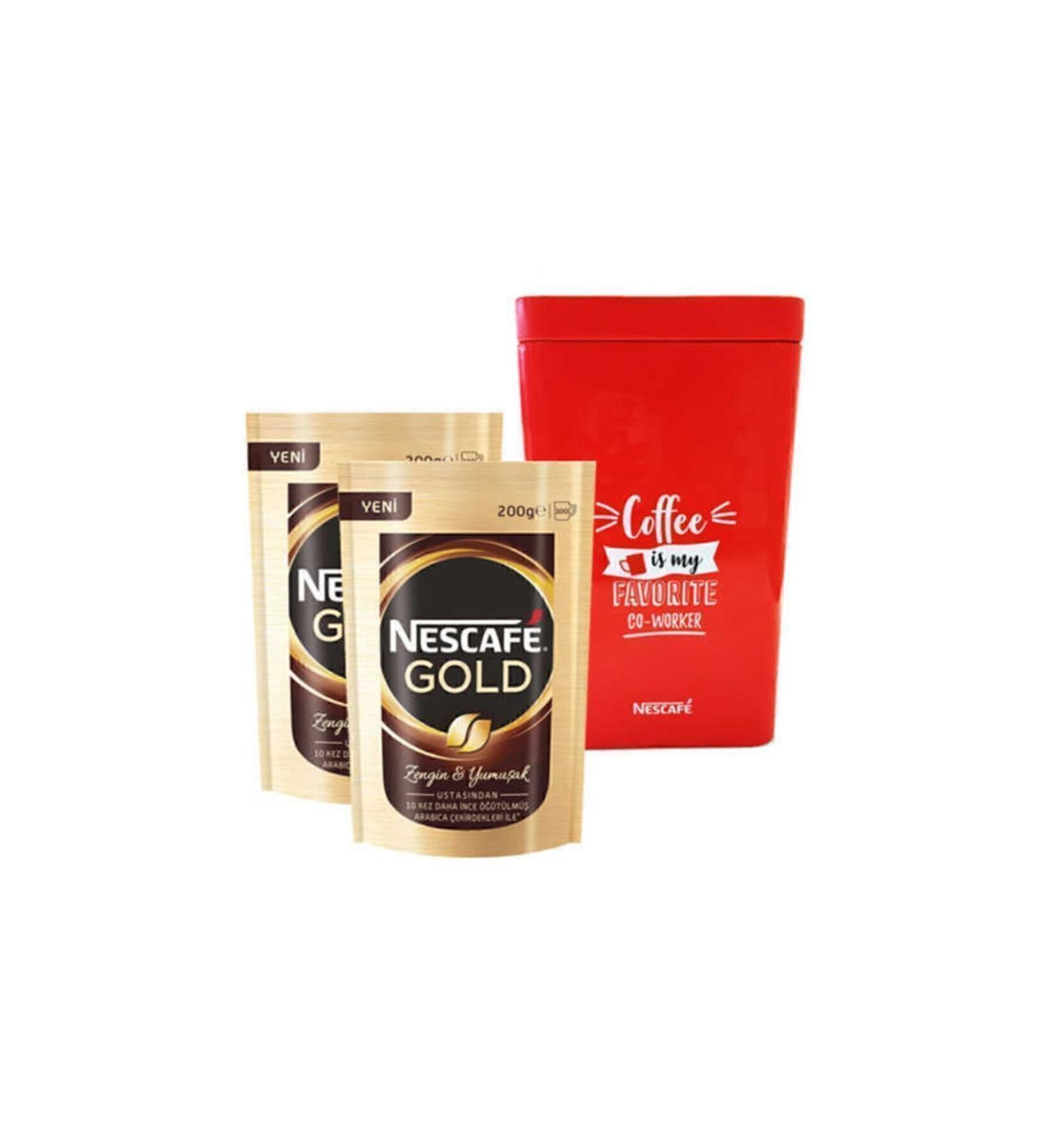 Nescafe Gold Package and Coffee Box 200 gr 2 Pieces