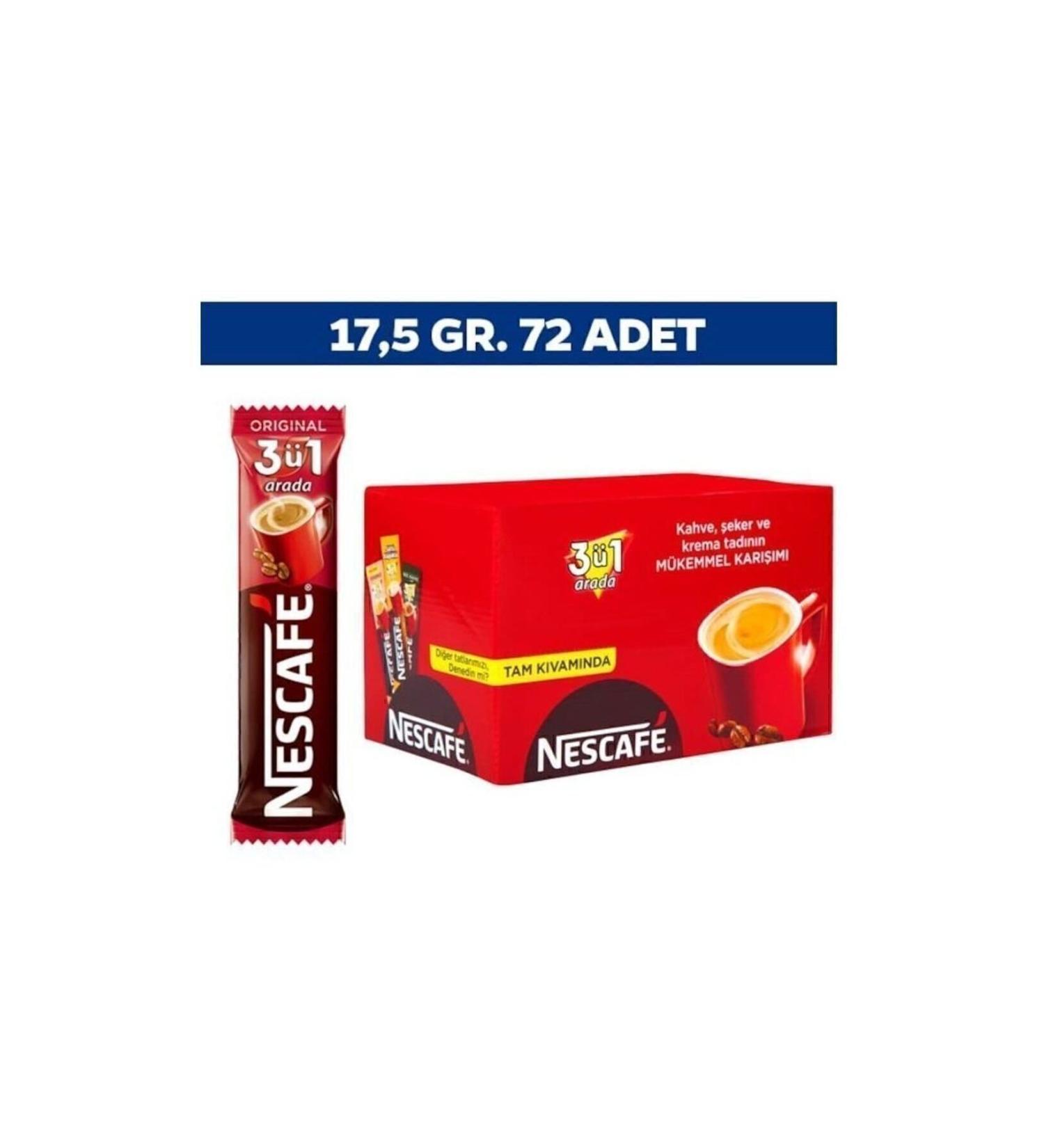 Nescafe 3 in 1 Coffee 17.5gr 72 Pack
