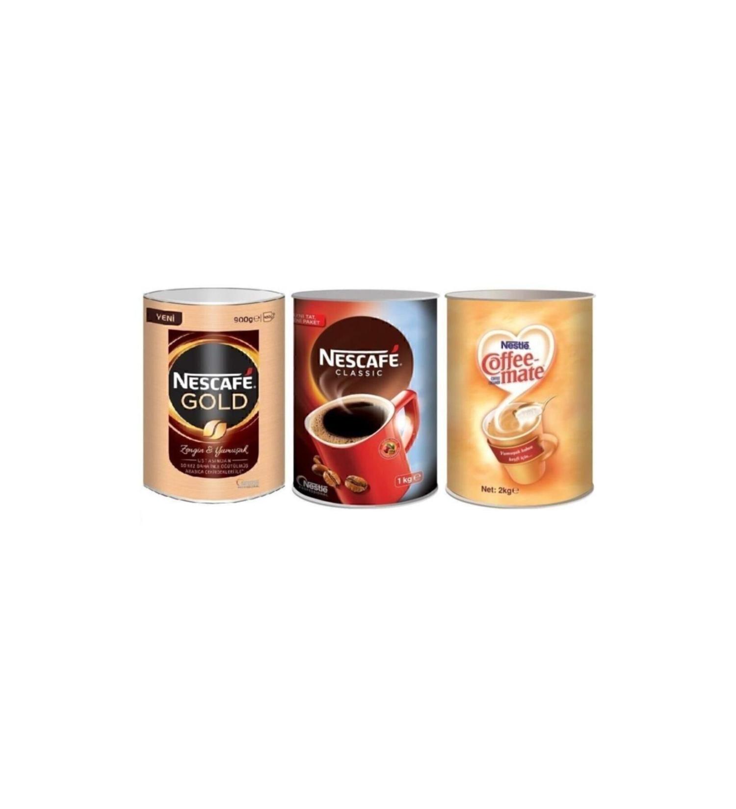 Nescafe Gold 900 G + Classic 1 Kg + Nestle Coffee Mate 2 Kg - Buy Online on GoSupps.com