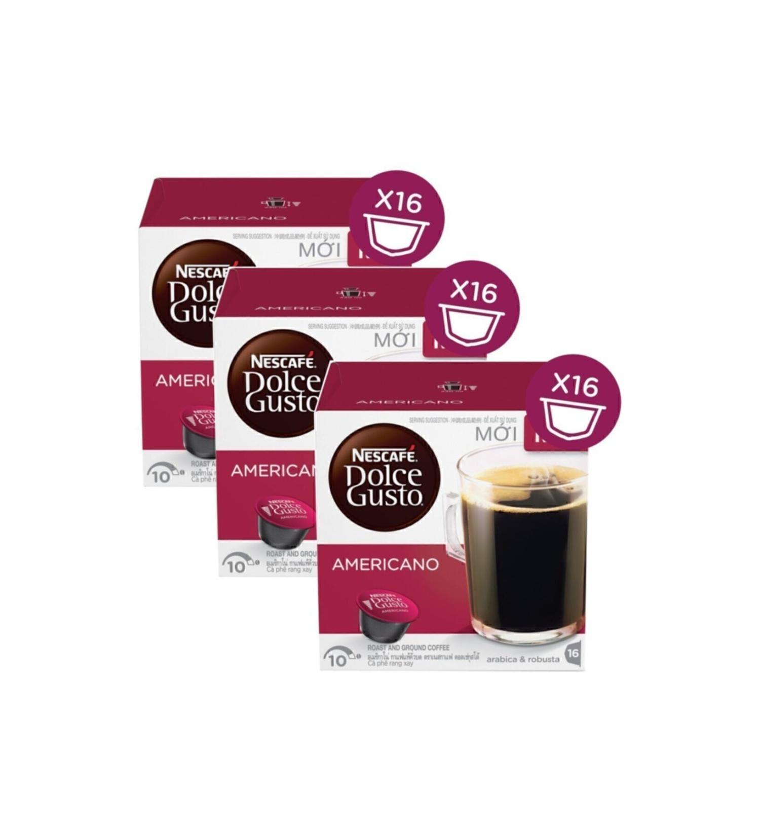 Nescafe Dolce Gusto Americano Capsule Coffee 16 Pieces X 3 Boxes