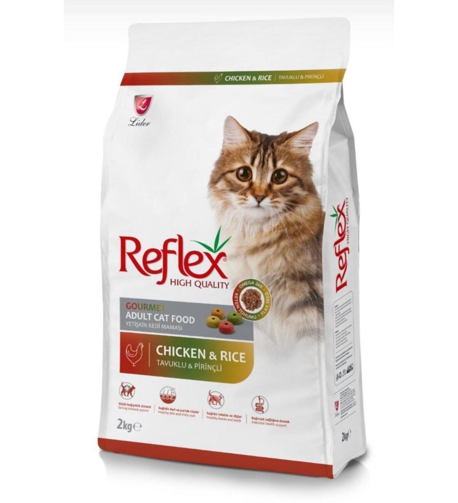 Reflex Multicolor Colorful Chicken Adult Cat Food 2 Kg X 2 Packages