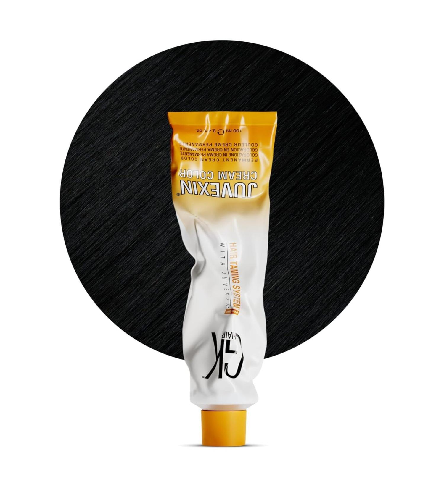 GK HAIR Juvexin Cream Color Gkhair Hair Dye 100 ml 1 Black - Buy Online on GoSupps.com