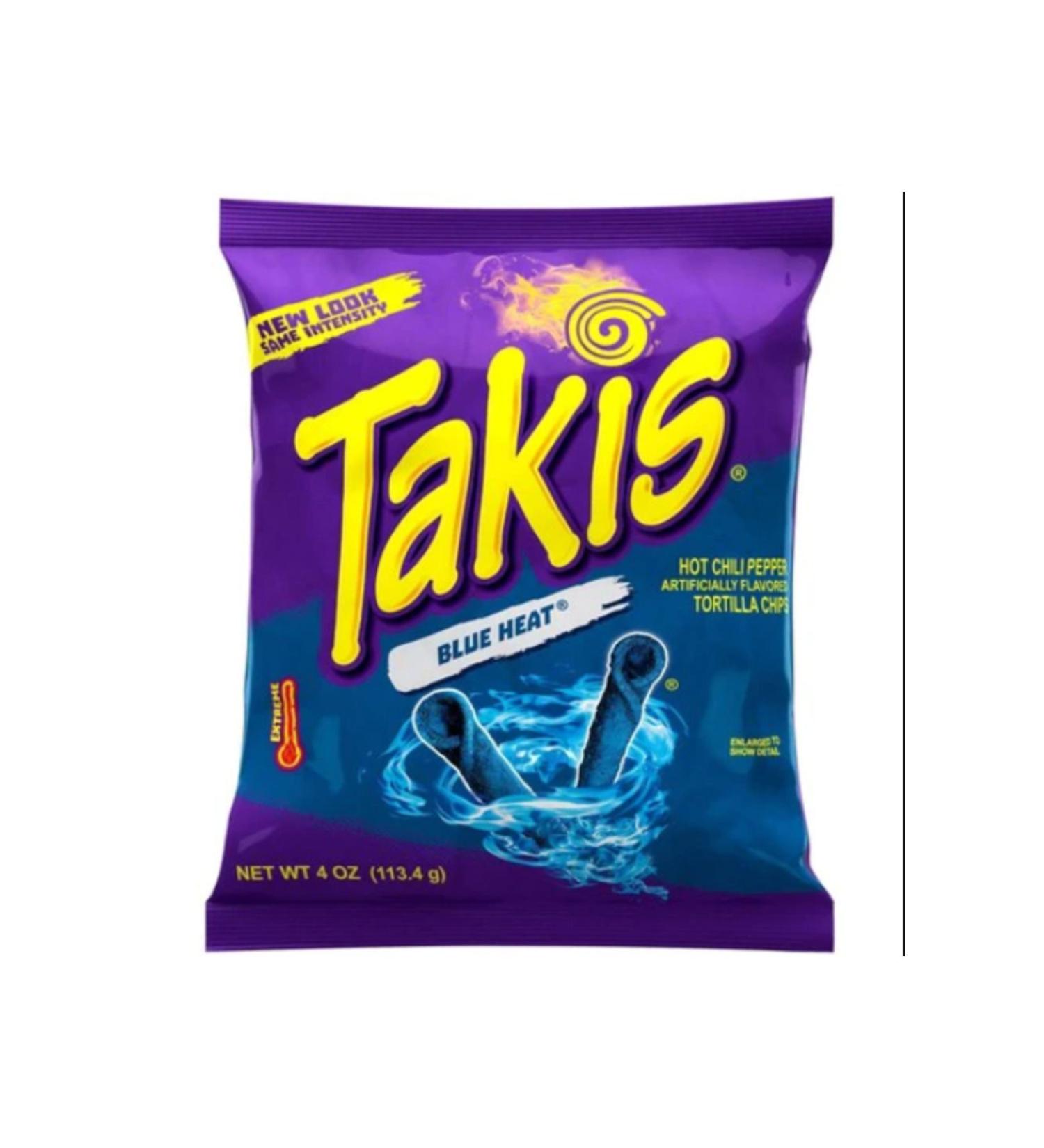 Takis Blue Heat Chili Pepper And Lime Tortilla Chips 4oz (92gm)