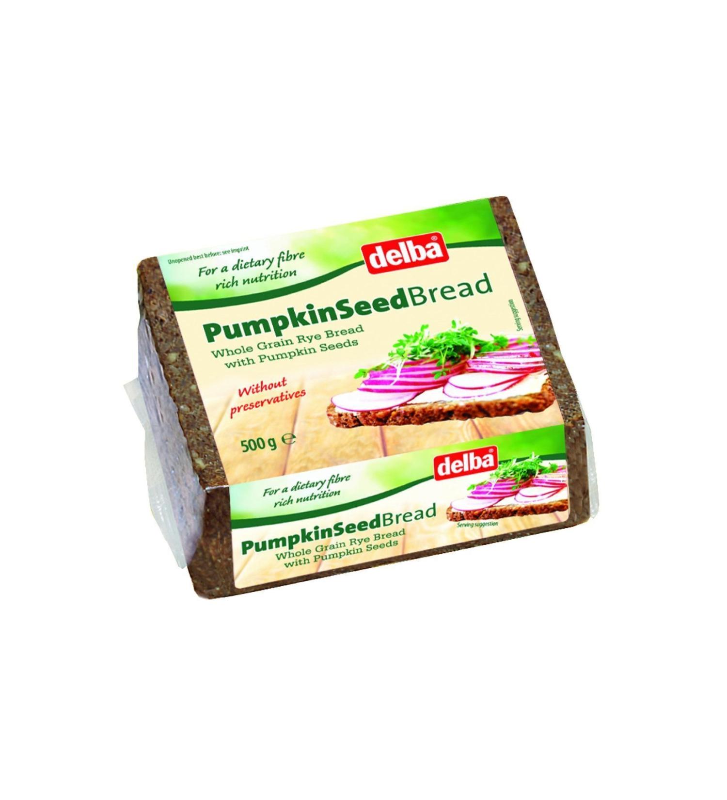 Delba Whole Grain Bread with Pumpkin Seeds