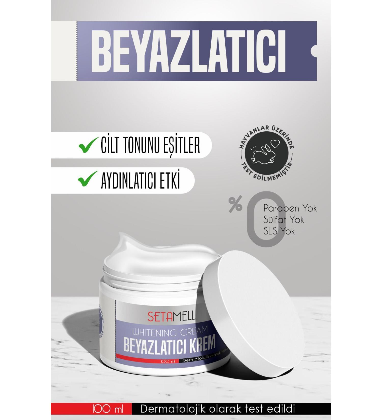 Setamell Underarm-knee-elbow and Bikini Area Skin Whitening Cream 100 ml Skin Whitening Cream - Buy Online on GoSupps.com