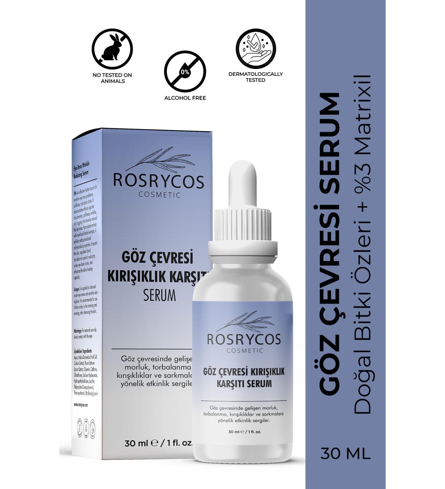 ROSRYCOS Eye Contour Anti-Wrinkle Serum 30 ML / Plant Mix 3% Matrixil - Buy Online on GoSupps.com