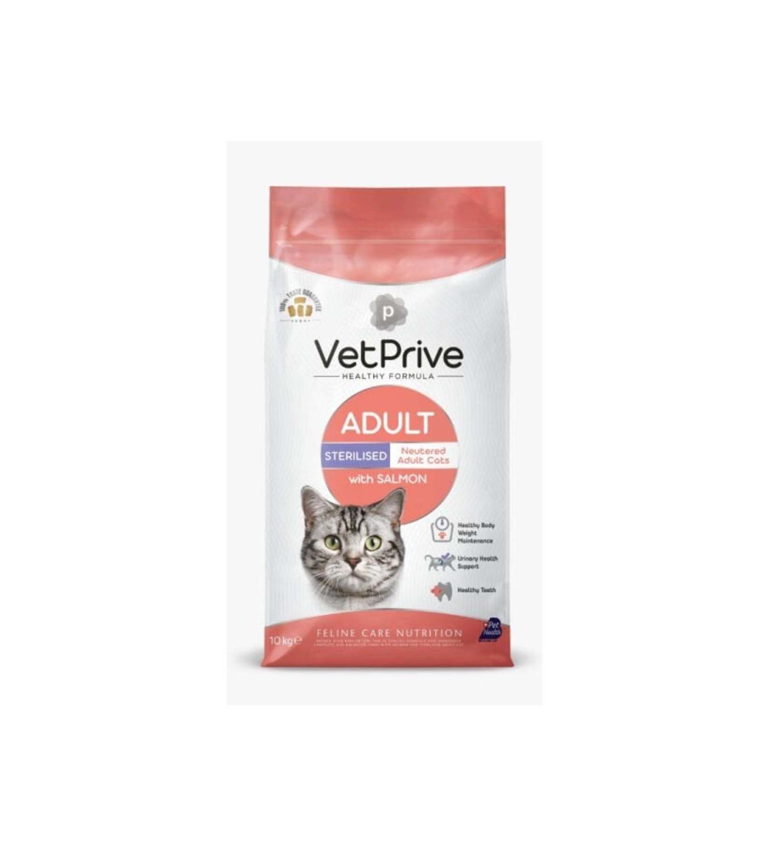 Vets Best Vet Prive Sterilized Salmon Adult Sterilized Cat Food 1.5 Kg