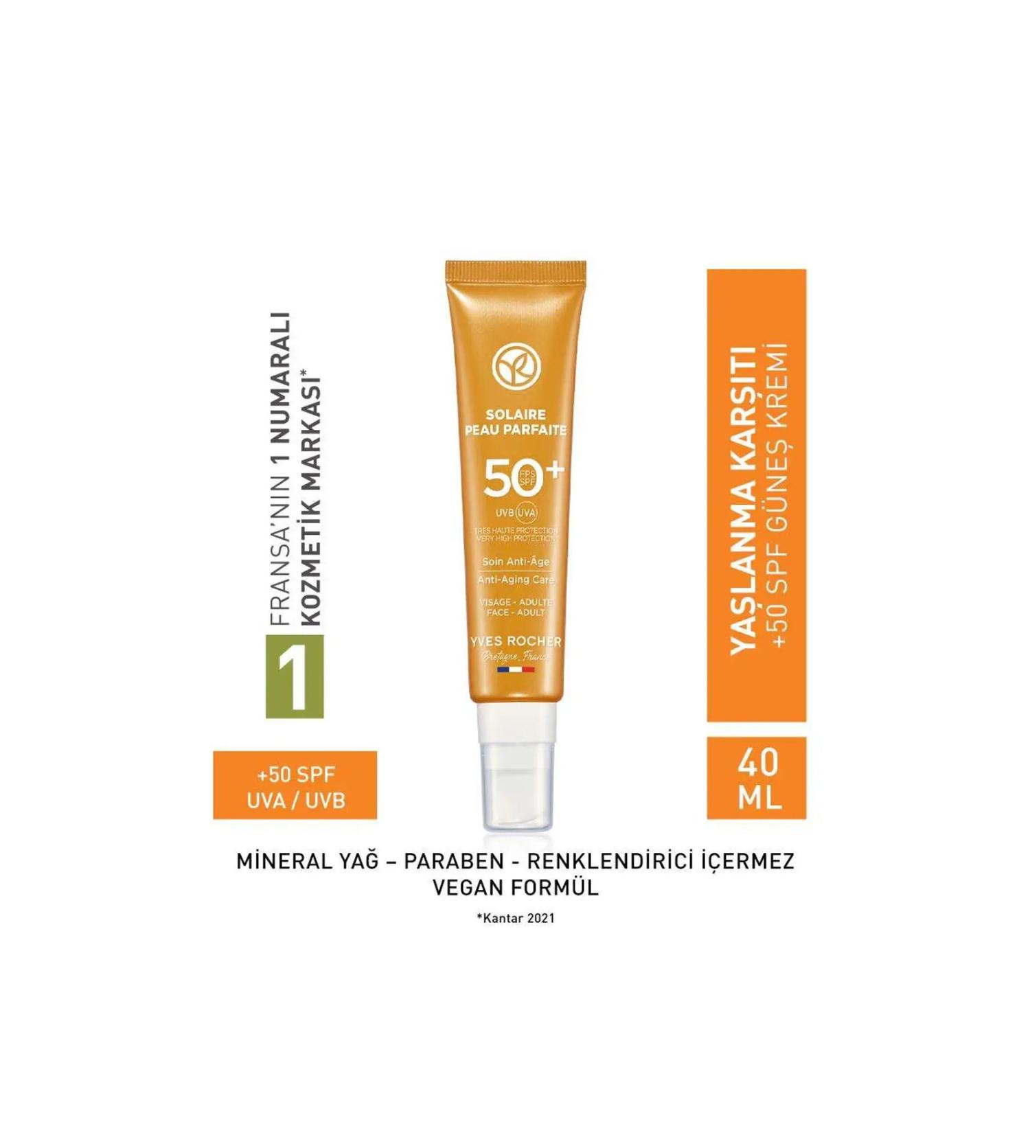 Sephora YVES ROCHER Face Sunscreen - SPF 50+ - Anti-Aging - Buy Online on GoSupps.com