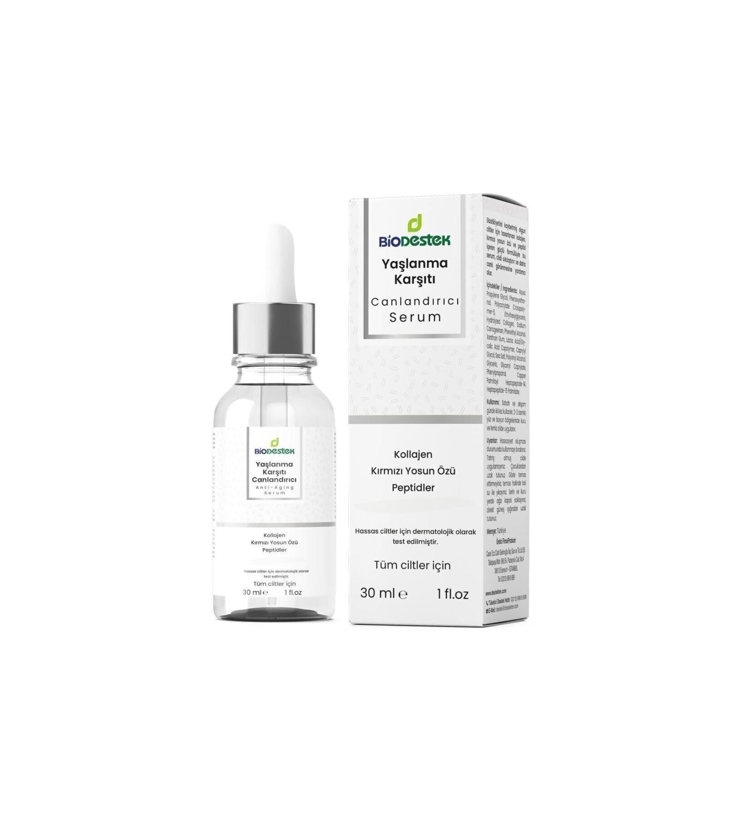 Biodestek Anti-Aging Revitalizing Serum 30 ml Red Algae Extract Peptides