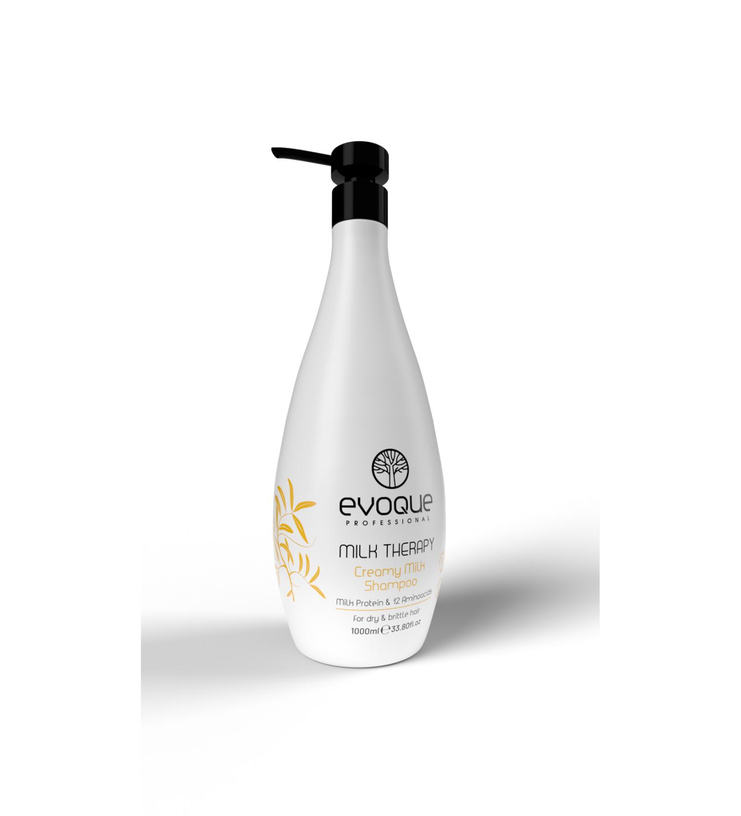 Evoque Milk Therapy Moisturizing Shampoo Amino Acid and Vitamin E Supplement 1000ML