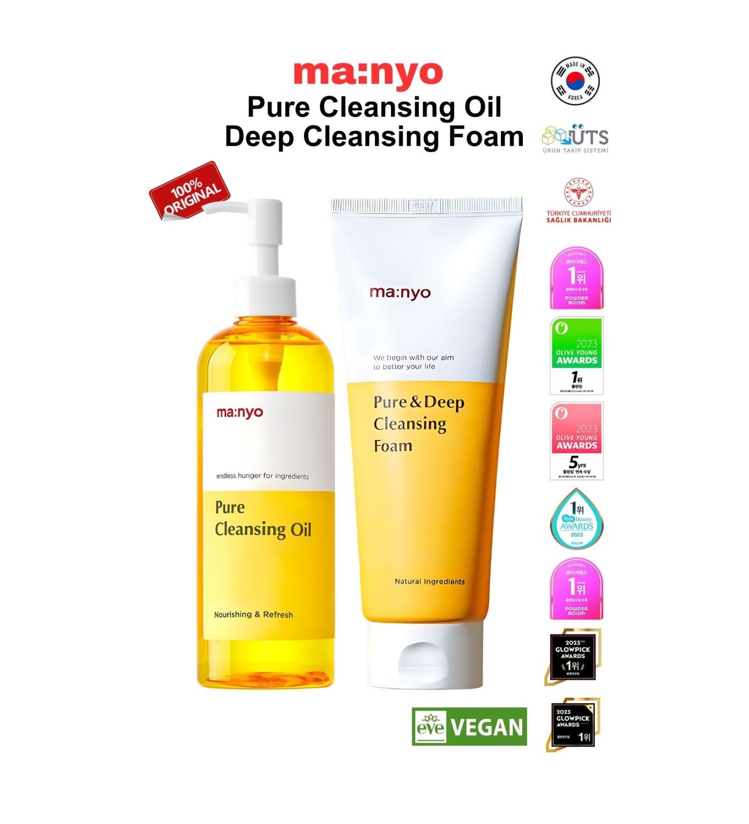 ma:nyo Manyo Factory Pure Cleansing oil.Foundation & Sunscreen & Pore Cleansing - Buy Online on GoSupps.com