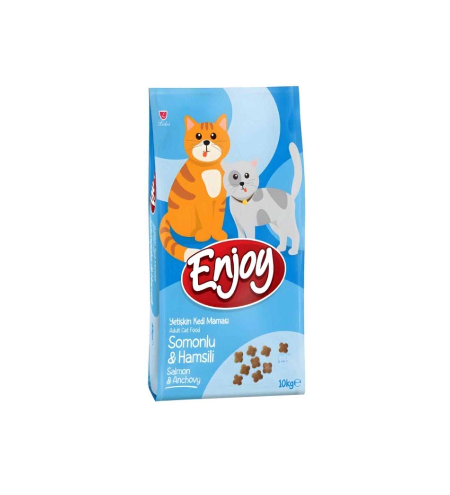Enjoy Adult Cat Food with Salmon and Anchovy 10kg