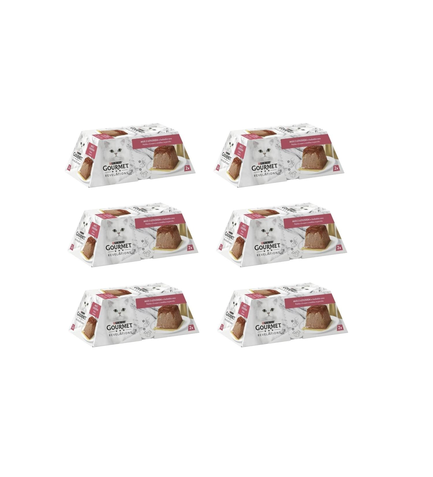 Gourmet Revelations Mousse Salmon Cat Canned Food 2 X 57 Gr. 6 Pack