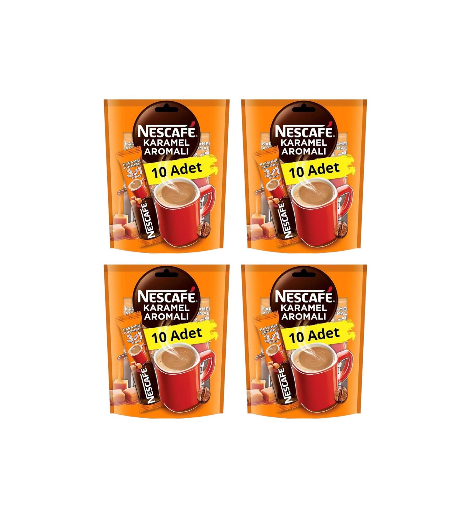 Nescafe 3in1 Caramel 10-Piece Economic Pack X 4 Pieces - Buy Online on GoSupps.com