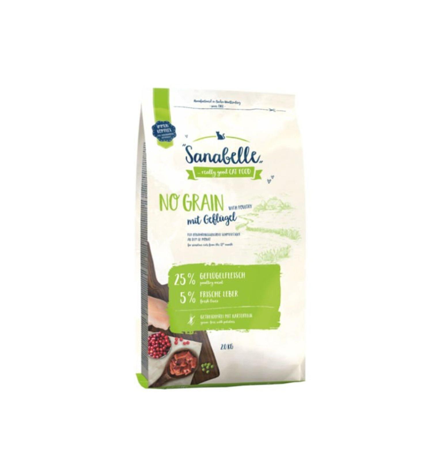 Sanabelle Grain-Free Poultry Adult Cat Food 2 Kg