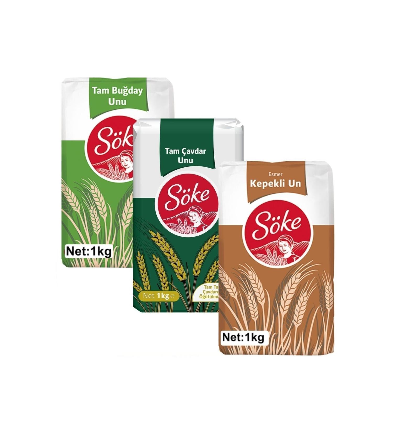 S ke Whole Wheat Flour 1 kg Rye Flour 1 kg Whole Wheat Flour 1 kg Set of 3